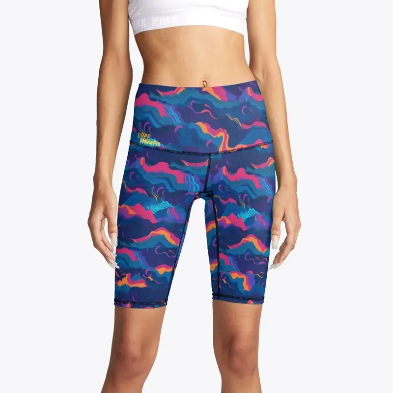 Ride the 90s wave biker shorts